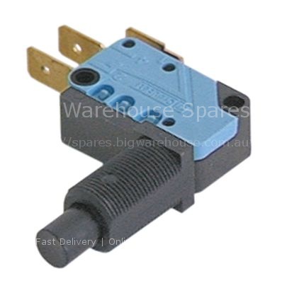 Microswitch with plunger mounting distance 22mm thread M12x0.75