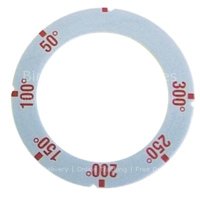 Knob dial plate thermostat t.max. 300°C 50-300°C ED ø 63mm ID ø
