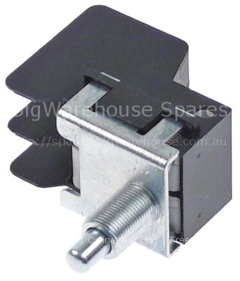 Microswitch with plunger thread M10x0.75 thread L 14mm 250V 16A