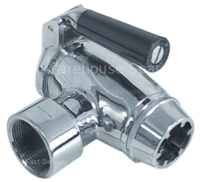 Drain tap 1 1/4" IT chrome-plated brass