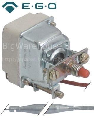 Safety thermostat switch-off temp. 245C 1-pole 1NC 16A probe