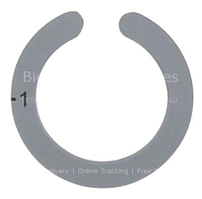 Knob dial plate switch 0-1 grey