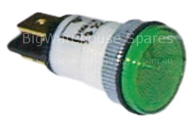 Indicator light ø 13mm 400V green