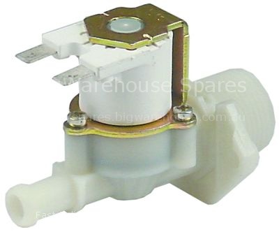 Solenoid valve single straight 230VAC inlet 3/4" outlet 10mm inp
