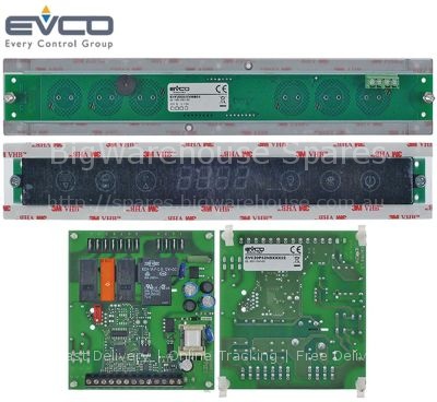 Keypad PCB refrigerated counter BGL2-VT incl. control panel moun