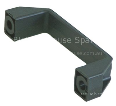 Pull handle L 110mm H 38mm mounting distance 94mm temp.-resist.