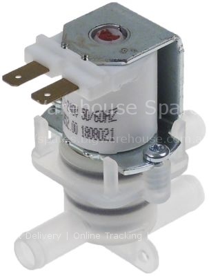 Solenoid valve single  230VAC outlet 10,5mm MILANO 00168401 plas