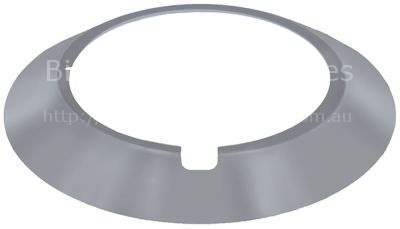 Cover ø 180mm thickness 2mm hole ø 118mm stainless steel for gas