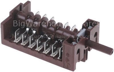 Cam switch 6 operating positions 7NO sequence 0-1-2-3-4-5 16A sh