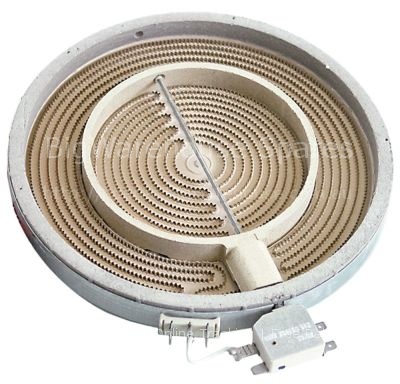 Radiation heater ø 250mm 2500W heating circuits 2 partial power