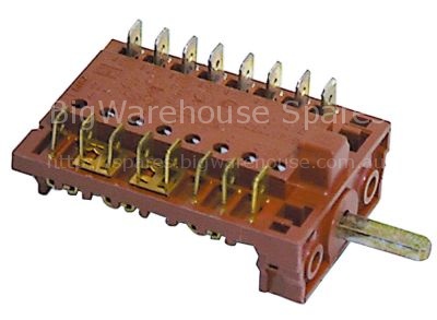 Cam switch 4 operating positions 8NO sequence 0-1-2-3 16A shaft