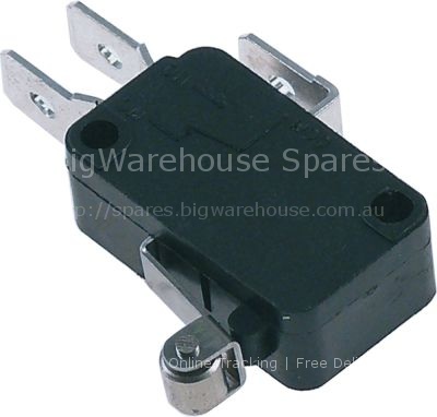 Microswitch with handle with a switch 250V 16A 1CO connection ma