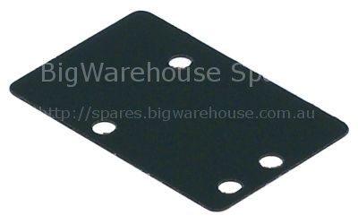 Insulating mat for microswitch L 42mm W 28mm