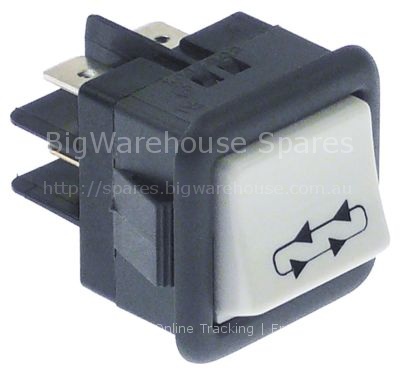 Momentary rocker switch mounting measurements 27.8x25mm white 2N