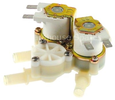 Solenoid valve triple straight 230VAC inlet 3/4" outlet 10mm inp