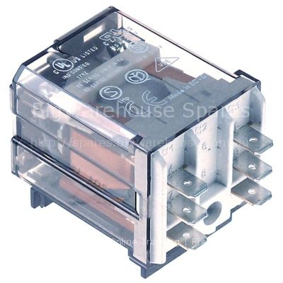 Power relays FINDER 230VAC 16A 2NO connection male faston 6.3mm