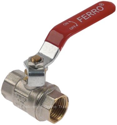Ball valve connection 1/2" IT - 1/2" IT DN15 total length 61mm