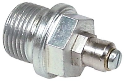 Locking screw with test nipple thread 3/8" WS 17