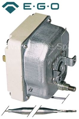 Safety thermostat switch-off temp. 213°C 1-pole 0,5A probe ø 6mm