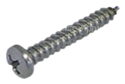 Sheet metal screws ø 2,9mm L 13mm SS Qty 20 pcs DIN 7981/ISO 704