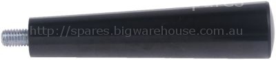 Cylindrical handle thread M8x1.25 ø 25mm plastic L 105mm black t