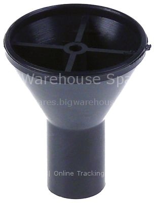 Drain fitting L 56mm for drink dispenser funnel connection 19,5m