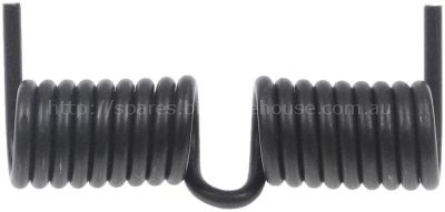 Torsion spring ø 26mm wire gauge ø 4,5mm folding grill