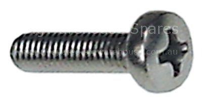 Flat-headed bolt thread M4 thread L 16mm SS DIN 7985/ISO 7045 Qt