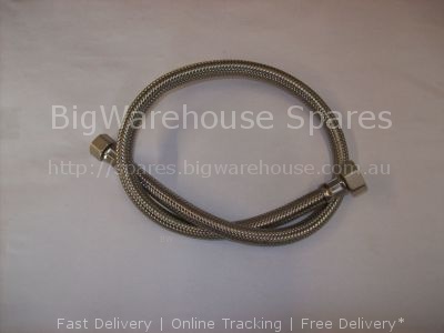 Flex hose L 750mm DN 7mm straight connection 1: 1/2" connection