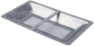 Filter for fryer SS L 320mm W 185mm H 36mm