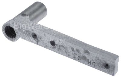 Lid hinge L 248mm mounting pos. left aluminium for tilting bratt