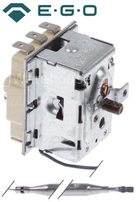 Safety thermostat switch-off temp. 235°C 3-pole 3NC 20A probe ø