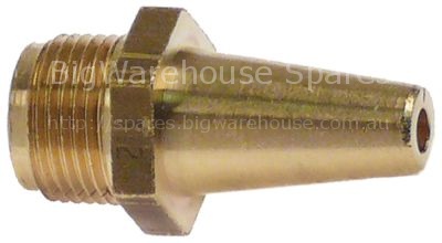 Gas injector thread 1/2" UNEF bore ø 3,2mm natural gas WS 15 L 3