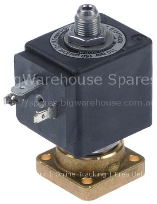 Solenoid valve 3-ways 230 VAC DN 2,5mm slide-on receptacle DIN -