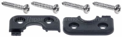 Cover for screws door handle for combi-steamer 2 pieces with scr