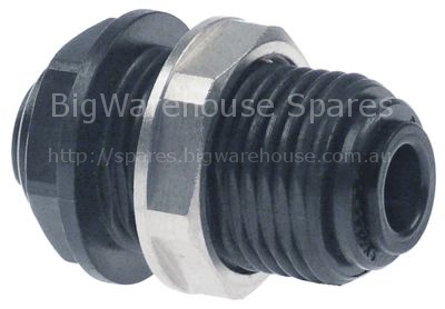 Push-in fitting John Guest straight thread 1/2" BSP pipe connect