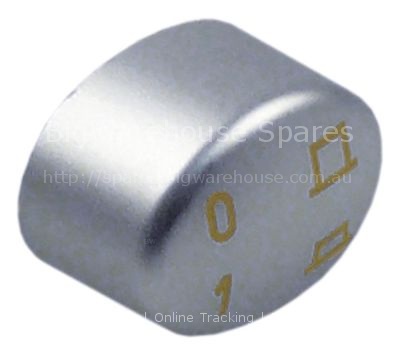 Push button size 17x13mm silver 0-I gold