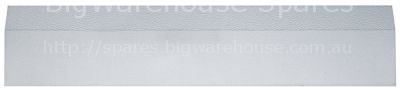Cover transparent for lamp L 630mm W 140mm H 25mm plastic for ty