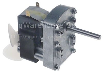 Gear motor MELLOR type UB1062 230V voltage AC 50Hz 5,2rpm shaft