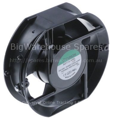 Axial fan L 172mm W 150mm H 51mm 230VAC 50/60Hz 28/24W bearing b