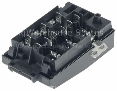 Power terminal block 5-pole contacts 3P+N+E with lid