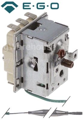 Safety thermostat switch-off temp. 220°C 3-pole 3NC 16A probe ø