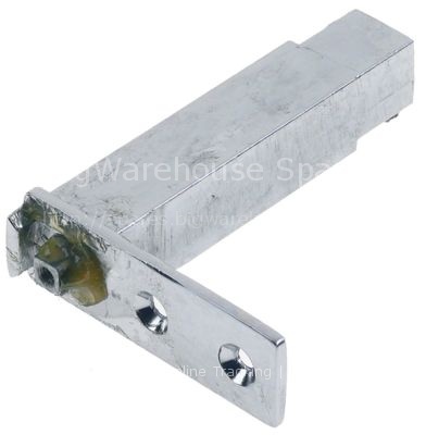 Spring assisted hinge L 71mm mounting distance 25mm
