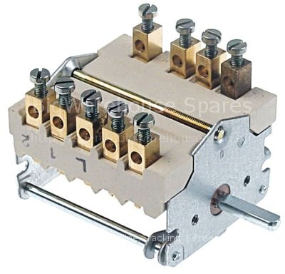 Cam switch 4 operating positions 2NO/2CO sequence 0-1-2-3 32A sh