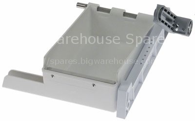 Sump complete for ice maker L 180mm W 125mm H 80mm shaft L 210mm