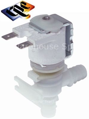 Solenoid valve single angled 230VAC inlet 11,5mm outlet 11,5mm R