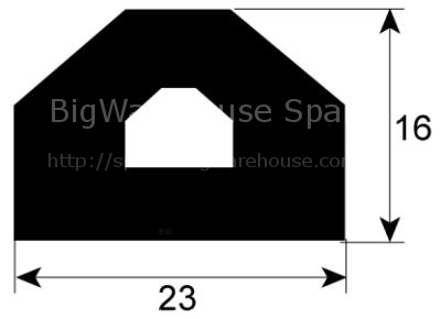 Boiling pan gasket profile 3020 L 2000mm