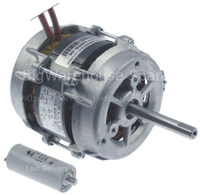 Fan motor 230V 1 phase 50Hz 0,12kW 1400rpm speeds 1 L1 120mm L2