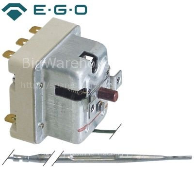 Safety thermostat switch-off temp. 350°C 3-pole 20A probe ø 4mm