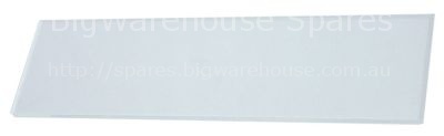 Glass panel L 350mm W 100mm thickness 4mm rectangular